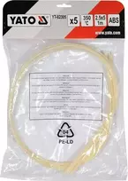 Toya Sa Poland Plastiko suvirinimo juosta | terpolimeras (ABS) | 2.5X5 mm | 5х1m / 5 vnt. (YT-82305)