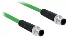 Molex PN DELOCK Netzwerkkabel M12 4 Pin D-kodiert ST zu ST TPU 5 m