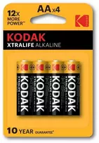 Šarminės Baterijos - Kodak XTRALIFE AA 2700mAh 1.5V (4 vnt.)