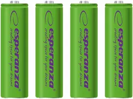 ESPERANZA AKUMULATORKI NI-MH AA 2000MAH 4 vnt. ZIELONE