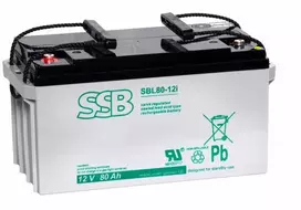 Akumuliatorius SSB SBL 80-12i 12V 80Ah AGM buferinė baterija, nereikalaujanti priežiūros