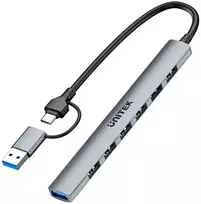 Unitek H1209AGY01 USB-A 5Gbps 7in1 USB šakotuvas