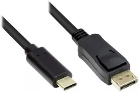 Good Connections Kabelis USB Alcasa GC-M0106 laido adapteris 2 m USB Type-C DisplayPort Juodas