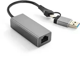Spacetronik Karta LAN 1 Gigabit adapter USB-C USB 3.0 na RJ45