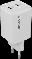 CANYON įkroviklis CU45CC GaN 45W 2xPD EU Baltas