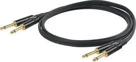 PROEL 2 x 6,3 mm vyriškas - 2 x 6,3 mm vyriškas, 5 m, juodas