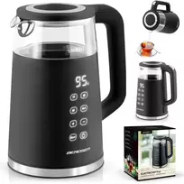 Berdsen BD-707 elektrinis virdulys 1,7 l su temperatūros valdymu ir jutikliniu ekranu, juodas