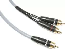 Kabelis Melodika RCA (Cinch) - RCA (Cinch) x2 20m pilkas