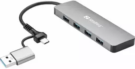 Sandberg USB-C/A iki 4xUSB 3.0 Hub