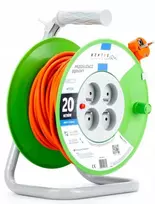 Montis Reel ilgintuvas MT104-20 4x2p+Z 10A 2300W 3x1 20m Montis oranžinis