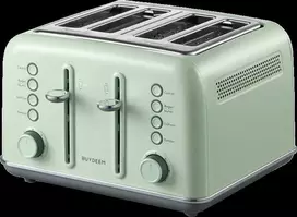 BUYDEEM 4 riekelių skrudintuvas, modelis DT640E, spalva „Cozy Greenish“, ES