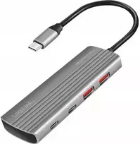 LogiLink Hub USB3.2 Gen2, 2xUSB A, 2x USB-C, PD, 100W