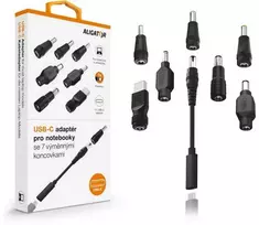 Aligator USB-C adapteris nešiojamiesiems kompiuteriams ir ultrabooks su 7 keičiamomis jungtimis
