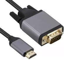 RoGer HD2VGCAB HDMI į VGA kabelis 1,8m / 1080p60Hz / Pilkas