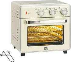 Gruzdintuvė Homcom Mini konvekcinė orkaitė 20 l, kepimo krosnelė "7 in 1" 1400 W