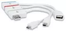 Manhattan USB Hub, Micro and Mini USB Adapteris, 766623161657