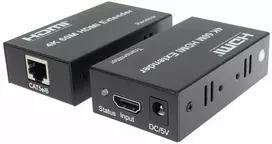 AV signalo perdavimo sistemos „PremiumCord HDMI2.0“ ilgintuvas 60 m per vieną „Cat5e“ / „Cat6“ / „Cat7“ kabelį