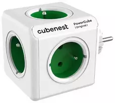 Cubenest - PowerCube, 0,1 m, ORIGINALUS USB, žalias, POWERCUBE, 5 lizdai