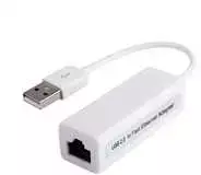 Adapteris USB PremiumCord USB-A - RJ-45 Baltas (kuethernet4)