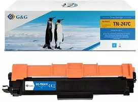 G&G suderinamas toneris su Brother TN247C, NT-PB247C, žalsvai mėlynas, 2300s