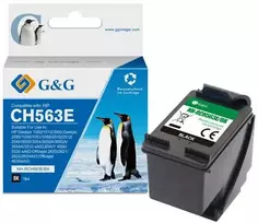 G&G kompatybilny ink / tusz su CH563EE, HP 301XL, NH-RC563BK, juodas, 18ml, ml