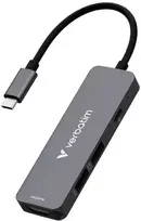 USB Hub Verbatim USB-C/HDMI/USB-A 3.2/USB-A 2.0 aliuminio korpusas 32155