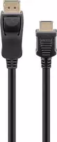 Goobay „DisplayPort“ į HDMI™ adapterio kabelis, kabelio ilgis 2 m