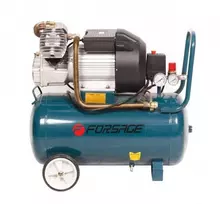 Forsage kompresorius 50 l 2 stūmoklių kompresorius su tiesiogine pavara (2,2 kW, 50 l bakas, 8 barai, 356 l/m, 220 V)