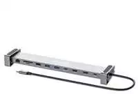 Manhattan MH 190398 10 viename prijungimo stotis USB (3.1) tipo C prie dviejų HDMI, kelių prievadų