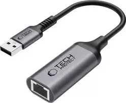 Tech-Protect UltraBoost USB-A 3.0 / Ethernet RJ45 1000Mbps adapteris - Juodas