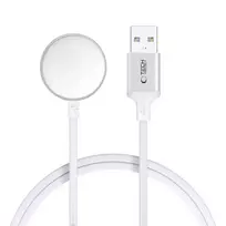 Tech-Protect UltraBoost USB-A belaidis įkroviklis skirtas Apple Watch 1m – baltos spalvos