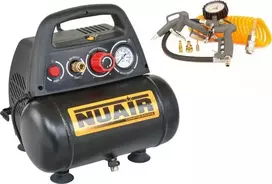 kompresorius automobilinis Nuair KOMPRESOR BEZOLEJOWY 6L 8 BAR 1.5KM + ARAK6 (1 SZT)