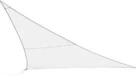 DLGTP Trikampė terasinė burė, 5 x 5 x 5 m, balta