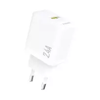 Dudao A23 2.4A USB-A įkroviklis – baltos spalvos