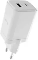 "Allity" sieninis įkroviklis GaN PD QC ATC-01-45WAC 1x USB-C 1x USB-A 45W baltas