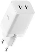 "Allity" sieninis įkroviklis GaN PD QC ATC-01-45WCC 2x USB-C 45W baltas