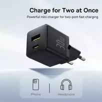 Baseus Palm 30W USB-C USB-A - juoda