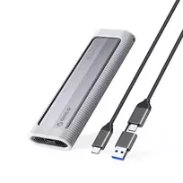 Disko dėžutė Orico AXM2F-V1 M.2 NGFF USB-C 5Gb/s – pilkos spalvos