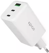 „Epico UltraBoost EA65“ 65 W GaN greitasis įkroviklis iš tinklo - baltas
