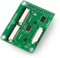 Arducam Kelių kamerų adapterio modulis v2.2, Raspberry Pi 4B/3B/3B+ kameros hub