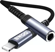 BWOO garso adapterio kabelis BZ48 aux 3,5 mm į žaibolaidį juodas