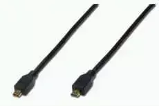 ASSMANN Micro (type D) HDMI Male to Micro (type D) HDMI Male, Shielded, Juodas, 2.0m, Juodas, AK-330108-020-S