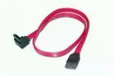 ASSMANN SATA connection cable, SATA 7pin, L-type, 90°/F - SATA 7pin, L-type/F, 0.75m, straight, SATA II/III, red AK-400104-008-R
