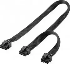 Premiumcord „Goobay PCIe 6-pin x2“ – „PCIe 8-pin“, 0,62 m, Juodas (59714)