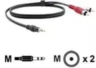 KRAMER C-A35M/2RAM-15 stereo 3.5mm į 2RCA kabelis 4.6M