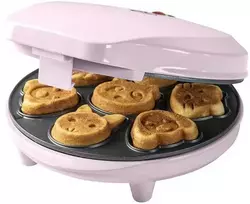 Bestron Mini Pyragaičių Vaflinė su Gyvūnų Motyvais, 700W, Rožinė