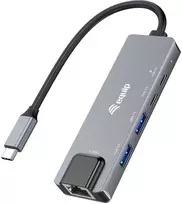 Stacja/replikator Equip Equip 133496 doko stotelė Przewodowa USB 3.2 Gen 1 (3.1 Gen 1) Type-C Pilka