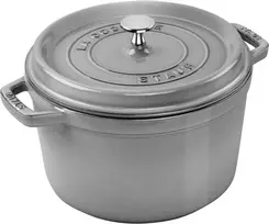 STAUB LA COCOTTE Puodas żeliwny apvalus aukštas 4.8 ltr, grafito