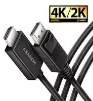AXAGON RVD-HI20C2 DisplayPort - HDMI 2.0 kabelis 1.8m 4K/60Hz
