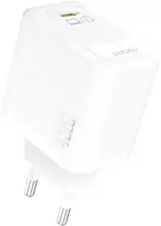 Dudao A28 45W GaN USB-C laidinis įkroviklis – baltos spalvos